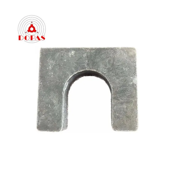 Industrial Door Components Plain Steel Slot Support Cup